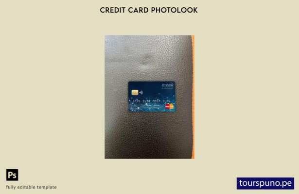 listo para imprimir plantilla frontal de aspecto fotográfico de mastercard de 29